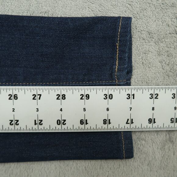 Levi's 712 Jeans Women's Size 29 Blue Mid-Rise Slim Straight Denim 31" Inseam - Picture 4 of 16